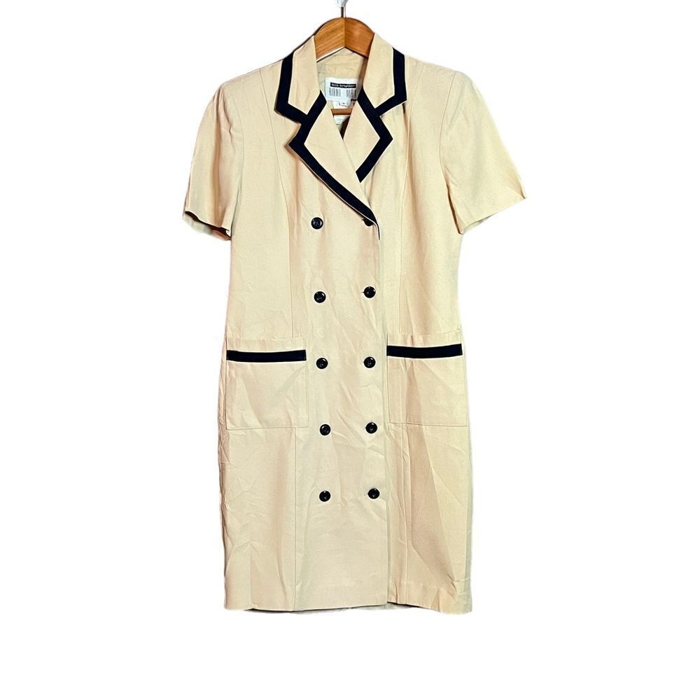 Lois Snyder Dani Max vintage cream button up dress